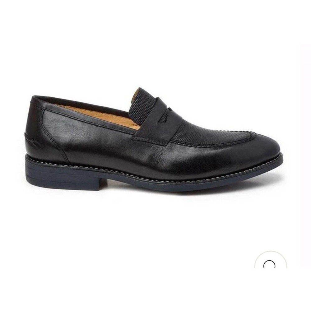 SANDRO MOSCOLONI MAESTRO BLACK PENNY LOAFER Black Size 8 Made In Brazil